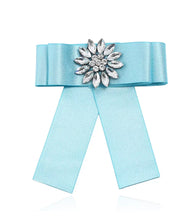 Load image into Gallery viewer, Posh Little Lady Crystal Satin Bow Tie (More Colors) PRE-ORDER