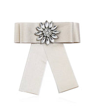 Load image into Gallery viewer, Posh Little Lady Crystal Satin Bow Tie (More Colors) PRE-ORDER