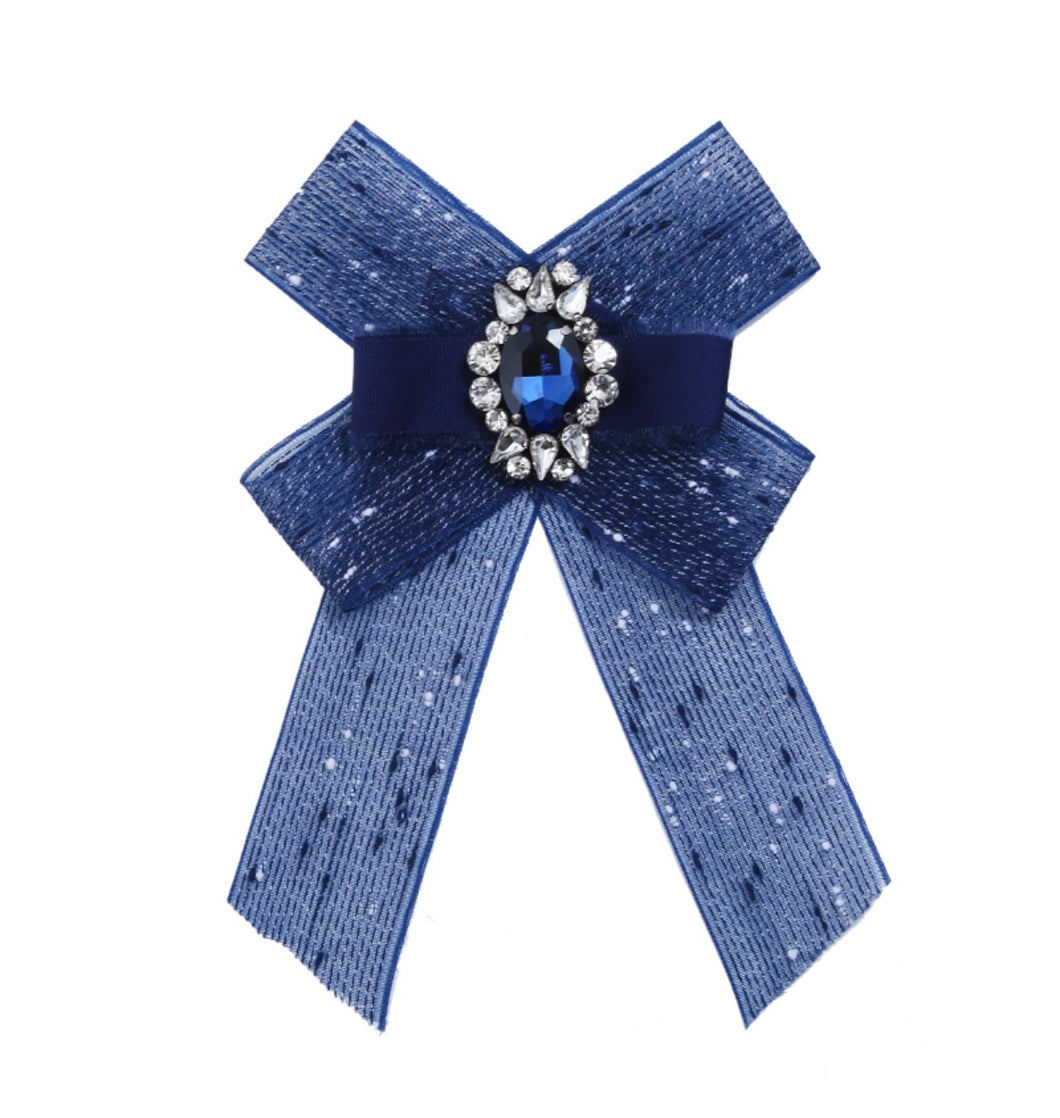 Posh Little Lady Blue Bow Tie PRE-ORDER