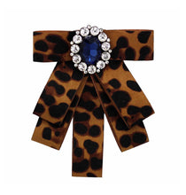 Load image into Gallery viewer, Posh Little Lady Leopard Bow Tie (More Colors) PRE-ORDER